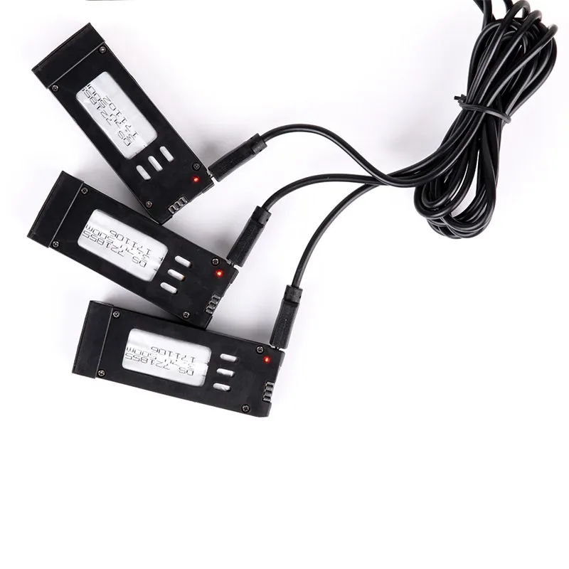Eachine E58 1 до 3 зарядное устройство комбинированное с 3,7 в 500 мАч Lipo батарея USB кабель адаптер зарядные устройства RC Квадрокоптер запасные части
