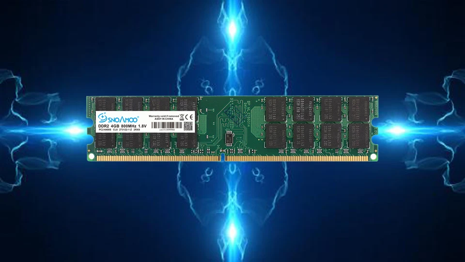 Оперативная память SNOAMOO DDR2 4 ГБ 800 МГц PC2-6400 Настольный ПК Память DIMM 240 контактов для системы AMD Совместимость высокого качества