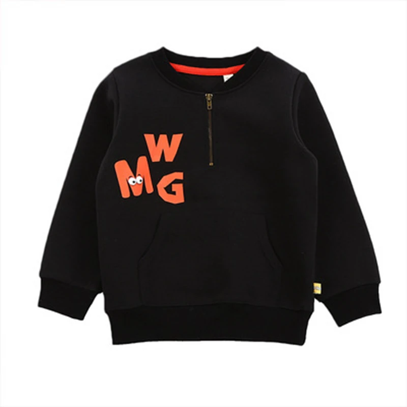 

2019 New Style Spring Summer Children's Clothing Cotton Version of Boy Plus Velvet Sweater and Cartoon Hoodies Sweater