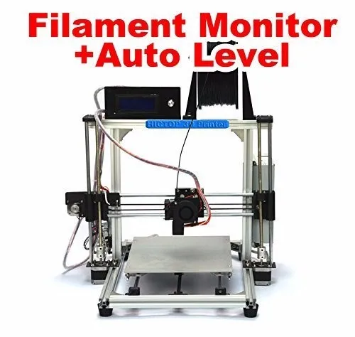 HICTOP Prusa I3 Aluminum 3D Printer, 1.75mm filament, auto level and filament control