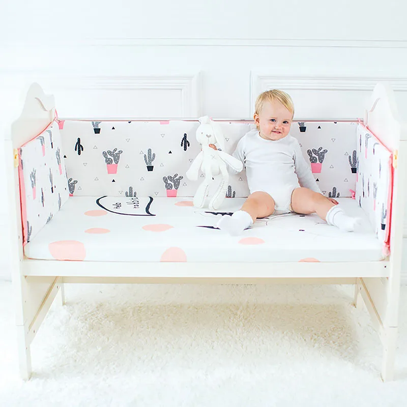 Детская кровать бампер мягкая хлопковая детская кроватка удобные защитные украшения для малышей забор для детской комнаты для защиты от ударов