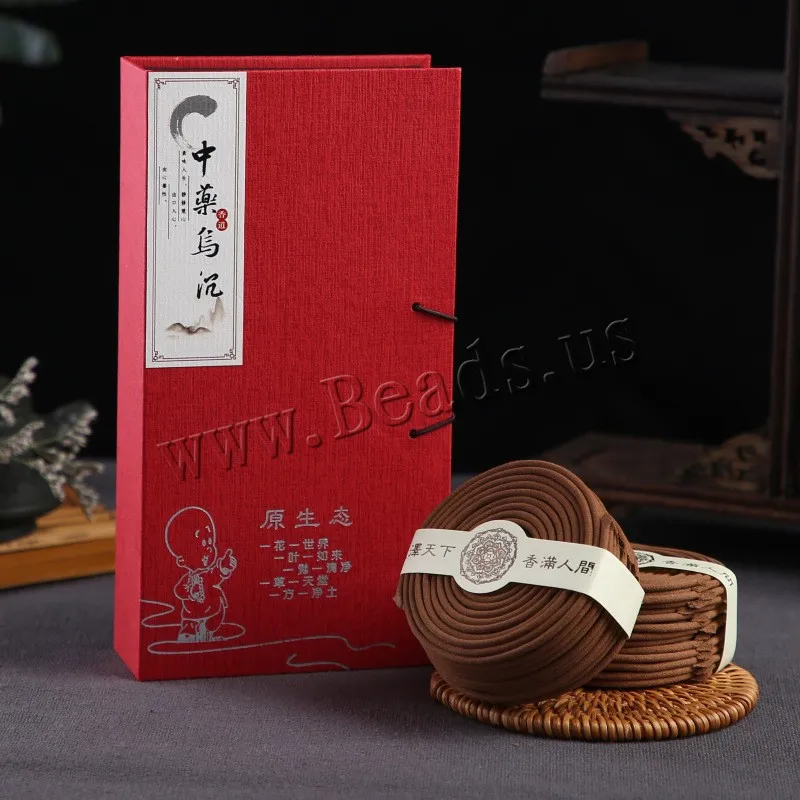 About 40pc/Box Natural Sandalwood Incense Home Aromatherapy Maker Spice Indoor Antiseptic Refreshing Home Fragrance Coil Incense