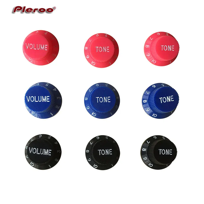 

Guitar Parts Set of 3 PCS Stratocaster style 2 Tone & 1 Volume For Stratocaster Strat ST Guitar Control knobs, Various Color
