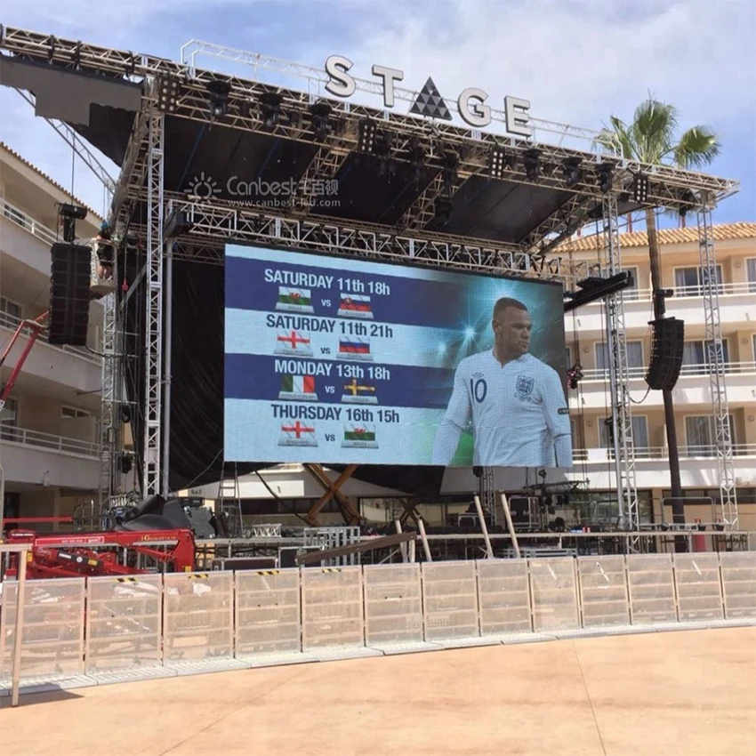 

Outdoor P6mm Waterproof Led Video Wall, Led Display, 576x576mm cabinet, Led Video Panel for Advertising