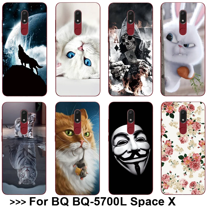 Различные узорчатые Чехлы для BQ BQ-5700L Space X Soft TPU 5700L BQ5700L Case 5 7 &quotТелефон задняя