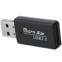 כרטיס sd מיני USB 2.0 גבוהה קורא כרטיסים מהירות Micro SD כרטיס TF כרטיס מתאם Plug עבור Tablet PC Random Color (5)