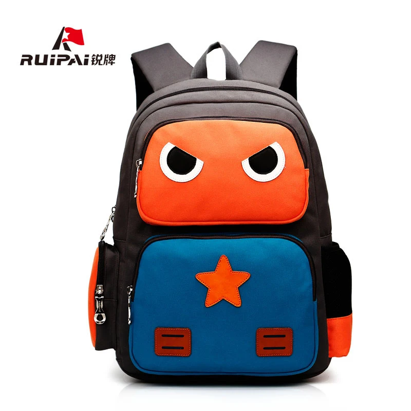

RUIPAI Cartoon Cute Unisex Satchel Unique Robot Model Animal Pattern Backpack Comportable Breathable Children Rucksack CA