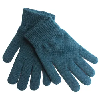 

Trend Casual Snow Thickening Plus Velvet High Stretch Men's And Women's Warm Winter Fashion Gloves Knit Five Fingers Magic Glove