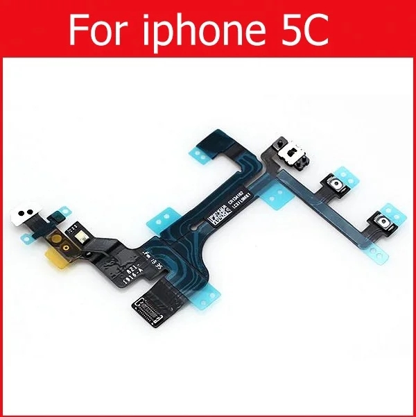 Фото Гибкий кабель для iPhone 4, 4S, 5, 5S, 5C, SE, кнопка включения/выключения звука и питания №4