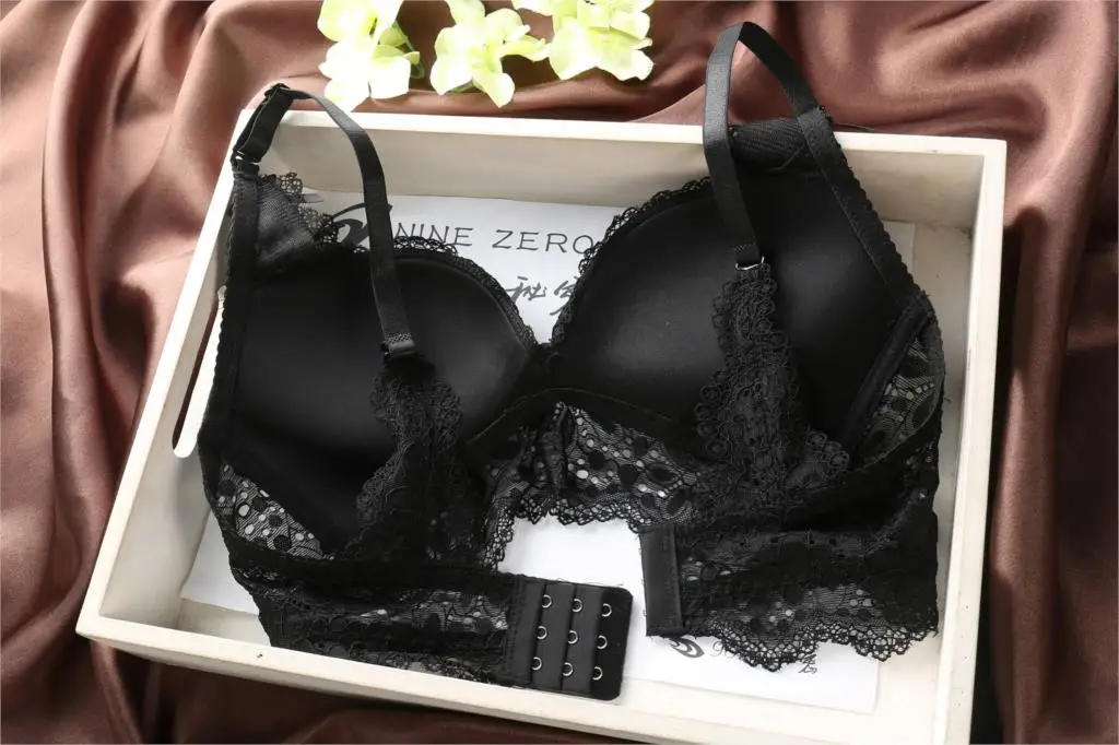 Sexy Lace Bra Adjustable Floral Lace Soft Rims Bra Set Push up Lingerie Women Underwear Sets