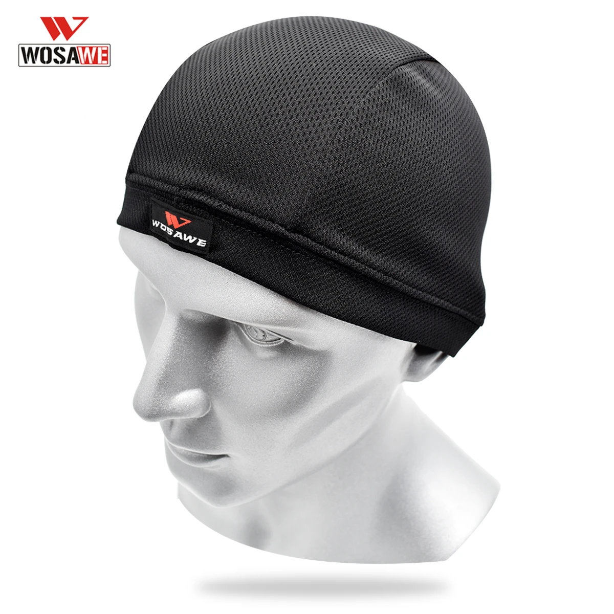 

WOSAWE Motorcycle Helmet Inner Cap Cycling Racing Hat Quick Dry Breathable Coolmax Plus Size Racing Cap Under Helmet Inner Cap