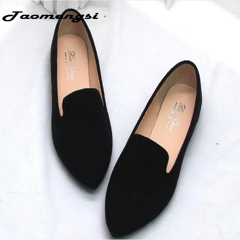 

Taomengsi New Spring Europe America Flat with pointed shoes Shoes Large yard Women's shoes Small yards 31-44