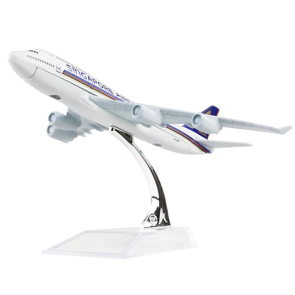 Singapore Airlines Boeing 747 16cm airplane models child Birthday gift
