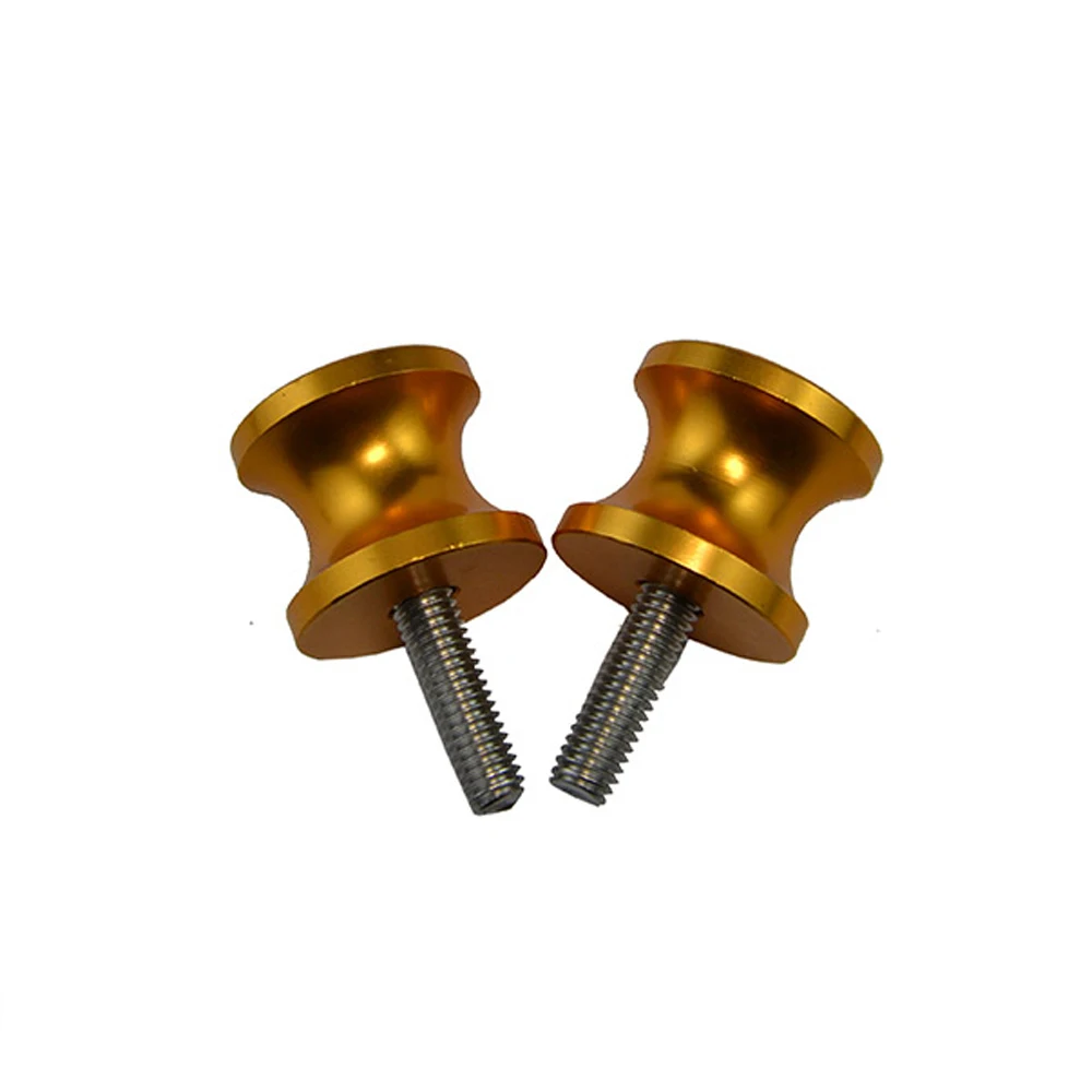  BJMOTO 6MM Universal CNC Aluminum Motorcycle Swingarm Sliders Spools Paddock Stand Bobbins Swing Ar