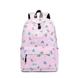 Женственный школьный рюкзак Для женщин печати холст рюкзаки для девочек-подростков рюкзак молодежный женский школьный Mochila Feminina
