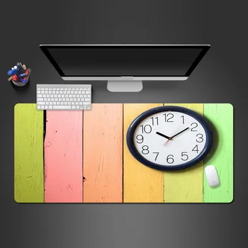 

Best Selling Rainbow Wall Clock Mouse Pad High Quality Mouse Mat Game Team Rubber PC Game Computer Keyboard Game Mats To Gamer