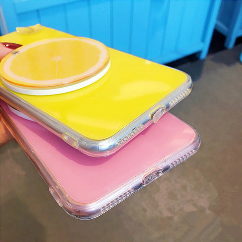 Yespure Lembut Seluler Penuh Sarung untuk iPhone 7 Plus Kasus Handphone Aksesori Kasus dengan Cermin Cermin 5.5 Inch Capa Perempuan