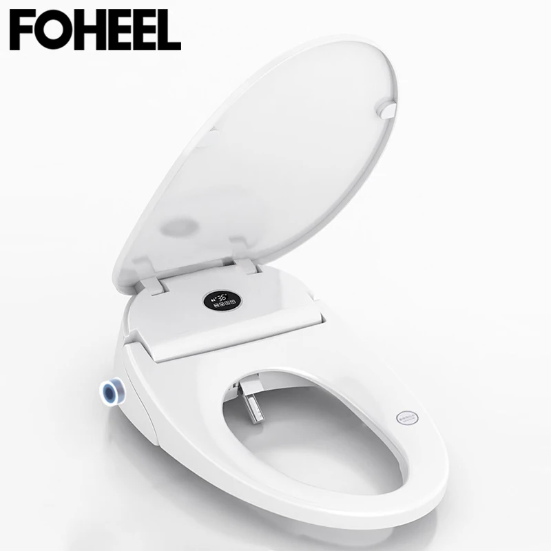 FOHEEL Новинка 4 цвета умное сиденье для унитаза со светодиодным дисплеем|Сиденья