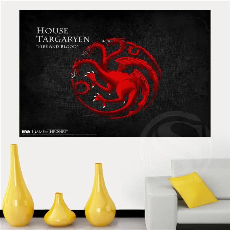 

game of thrones Canvas Silk Poster for Home Decor Custom Print painting Art Picture SQ0516-ZHH003