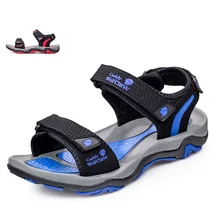 Xiagucoai Nueva Llegada Del Verano Sandalias de Los Hombres Low Top de Cuero Real Zapatos masculinos Sandalias de Playa Para Caminar Ocasional Más El Tamaño 39-45X1379 35