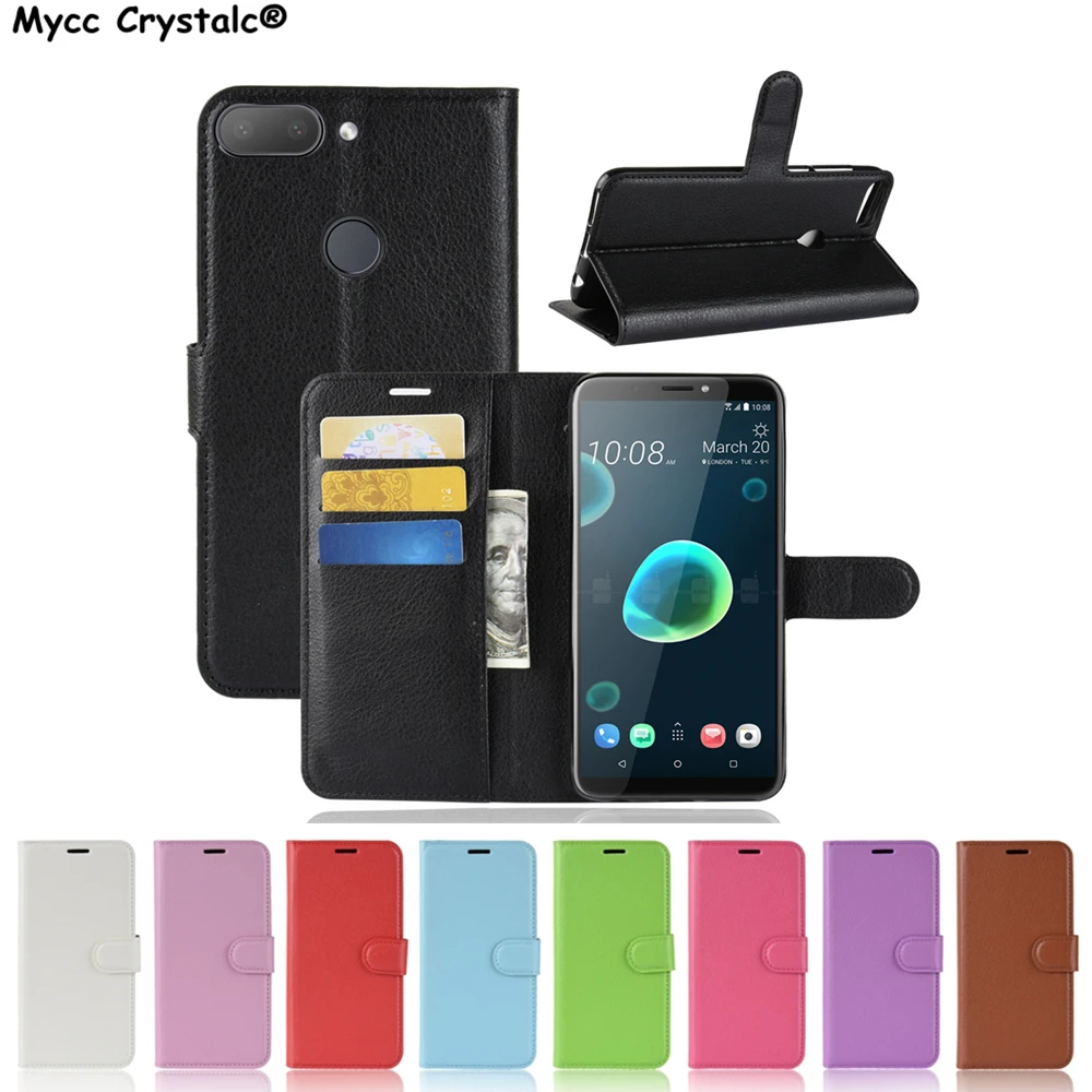 

For HTC Desire 12 Plus Case Wallet PU Leather Cover Case For HTC Desire 530 700 816 820 825 826 728 828W Eye 10 Pro Case Flip