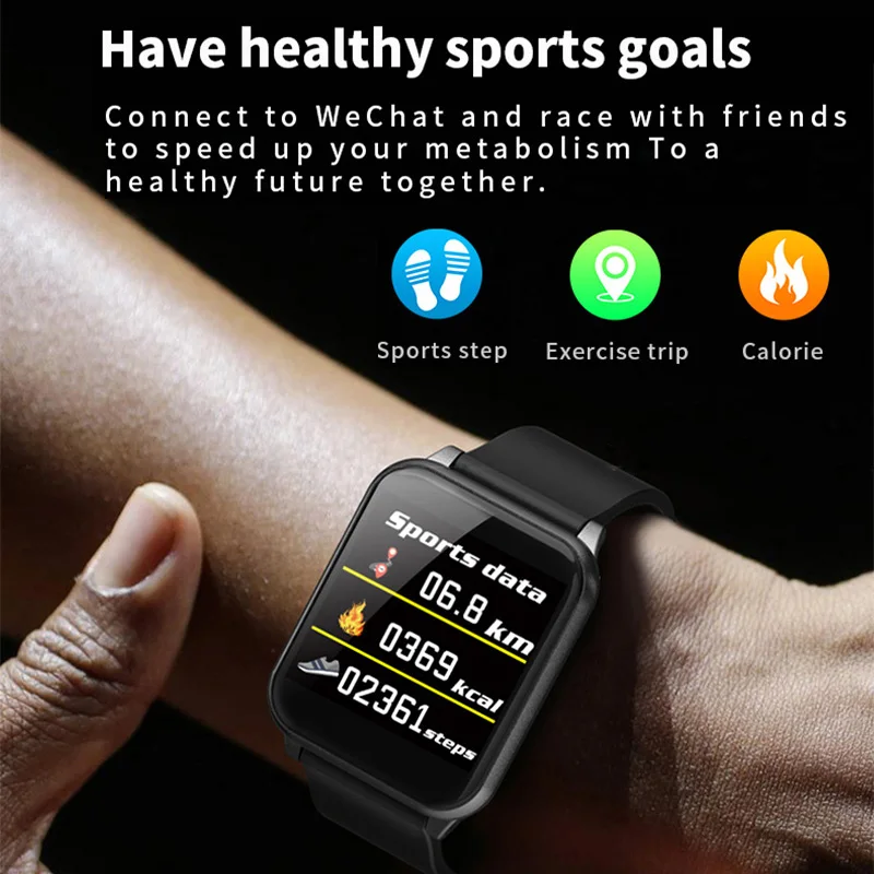 SCELTECH ECG PPG Smart Bracelet Sport Fitness Tracker band Heart Rate Blood Pressure Call SMS Reminder IP67 Waterproof Wristband