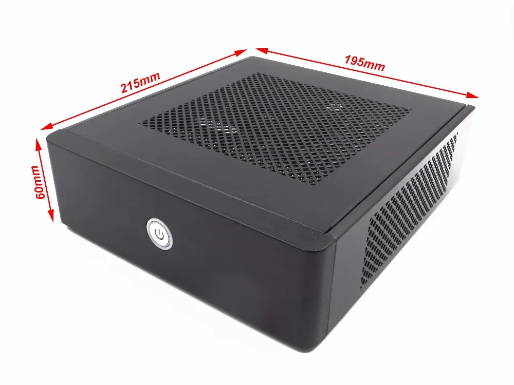 Free shipping! Ultra compact ITX case, 215*195*60(mm) HTPC