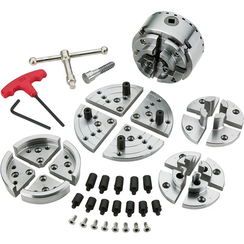 

3.75 inch Umbrella gear chuck set for woodworking lathe Y