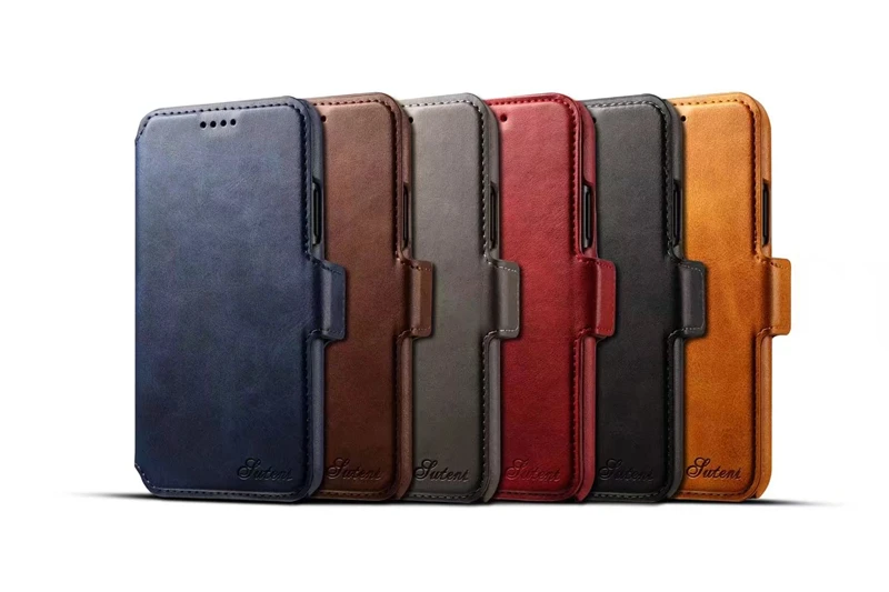 

2 in 1 Flip Case Adsorption Protect Case PU Leather Wallet Case with Card Slot Kickstand for iPhone X 6S 6 7 8 for 6 7 8 Plus