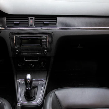 

Car-Styling New Car Interior Center Console Color Change Carbon Fiber Molding Sticker Decals For VW Bora 2013-2016