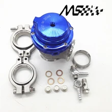 BLUE Water cooler 44mm TL Wastegate external turbo red/blue/black With Flange/Hardware MV-R Water-cooled with logo