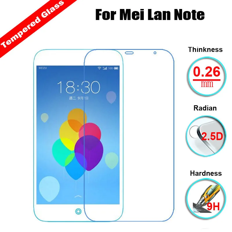 9H 2.5D 0 3 мм закаленное стекло для Meizu MeiLan Note M1 5 &quotВзрывозащищенная Противоударная