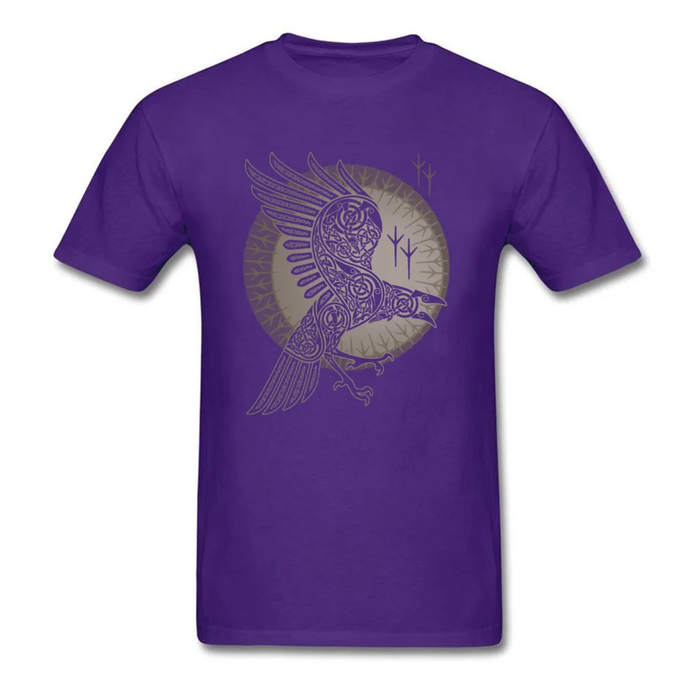 RAVEN Fashionable Men T-shirts O-Neck Short Sleeve Cotton Tops & Tees Normal Sweatshirts Free Shipping RAVEN purple