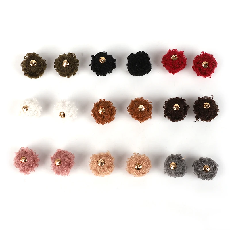 

Creative 10pcs/Lot Fashion Cashmere Charm Beads Ball Charm Pendant for Earring Fashion Jewelry Findings Craft Making New