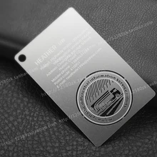 Персонализированные вырез качество нержавеющая сталь бизнес-металл карты