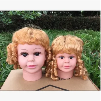 

Free Shipping!! New Arrival Plastic Child Head Mannequin Child Head Model With Wig Wholesale