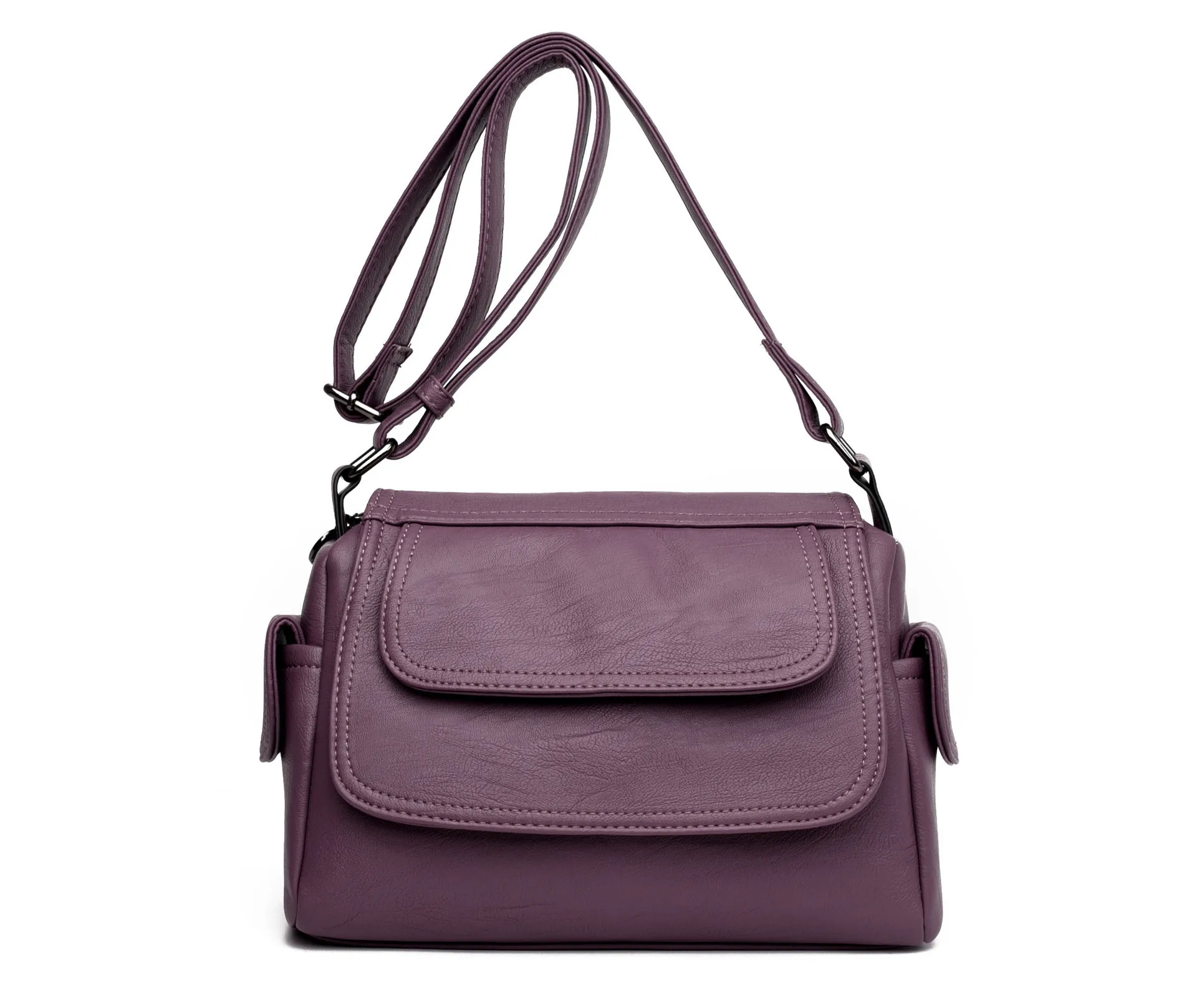ETONTECK модная женская сумка кожаные сумки через плечо для женщин сумки-мессенджеры женские сумки через плечо для женщин - Цвет: Purple Bags