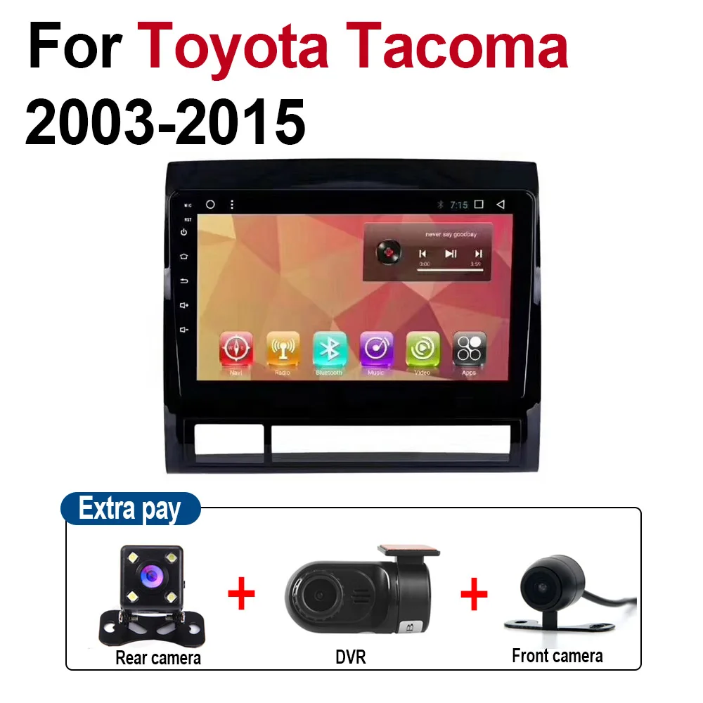 ZaiXi 2 Din Автомобильный мультимедийный плеер Android авто радио для Toyota Tacoma 2005~ 2013 DVD gps 4 Гб+ 32 Гб Bluetooth WiFi HD экран - Цвет: Extra 3 Accessories