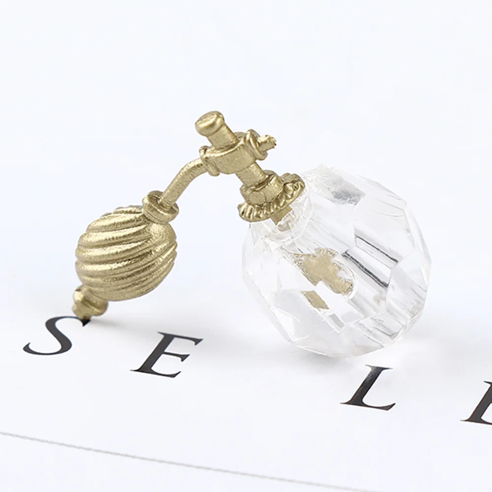 2019 Mini Cute 1/12 Dollhouse Miniature Bathroom Bedroom Transparent Perfume Bottle Dresser Accessories Kids Toy cpdz6a32