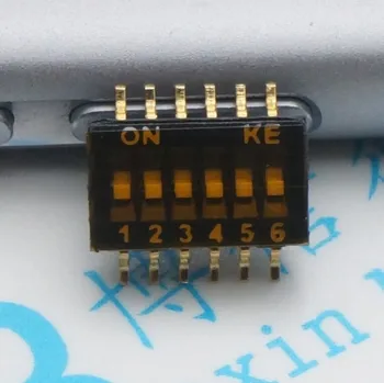 

50pcs DSHP06TSGER 6bit 1.27MM 12pin 6shift switch SMD Code Switch