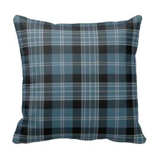 Traditional Clark font b Tartan b font Plaid Pillow Case Size 20 by 20 Free Shipping
