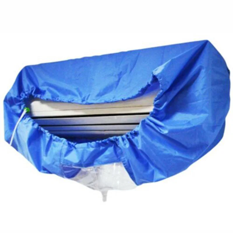 

Blue Air Conditioner Cleaning Dust Washing Cover Clean Waterproof Protector Bag Air Conditioners Accessories