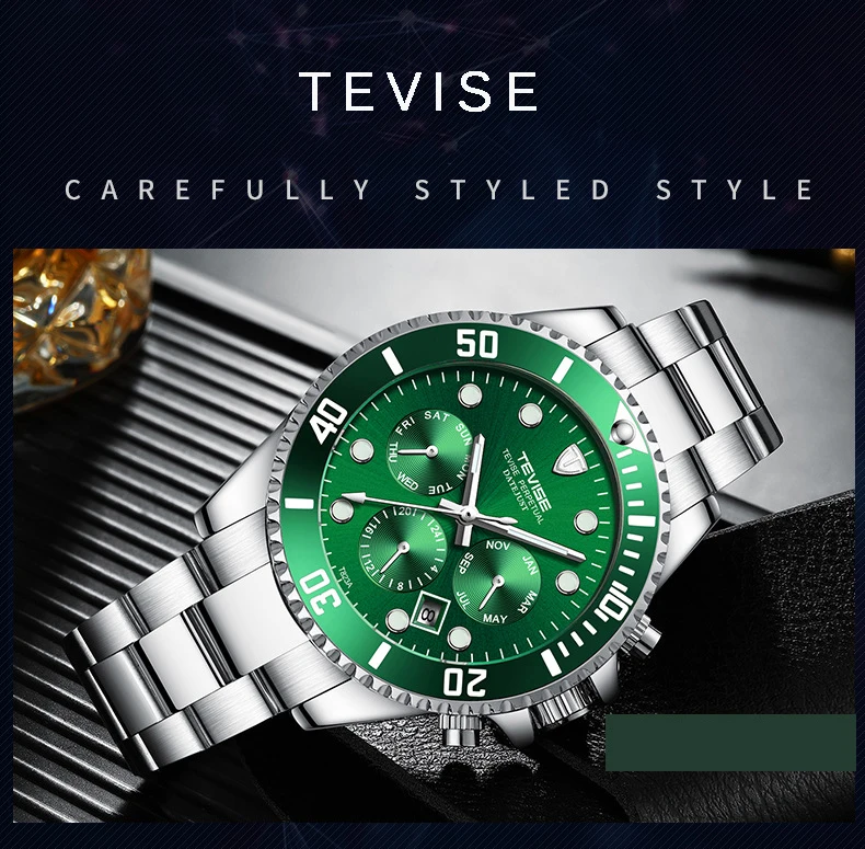 Tevise Automatic Men's Mechanical Watches Sport Luxury Brand Gift Box Waterproof Self Winding Men's Wrist Watches Tevise Automatic Men's Mechanical Watches Sport Luxury Brand Gift Box Waterproof Self Winding Men's Wrist Watches