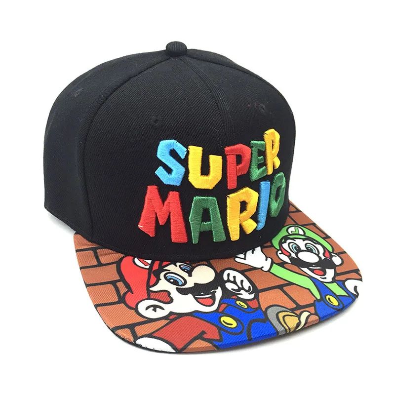 Игра Супер Марио Bros шапки Марио Луиджи Йоши Snapback Бейсболки мультфильм взрослых повседневные Летние солнцезащитные шапки пара кепки в стиле хип-хоп
