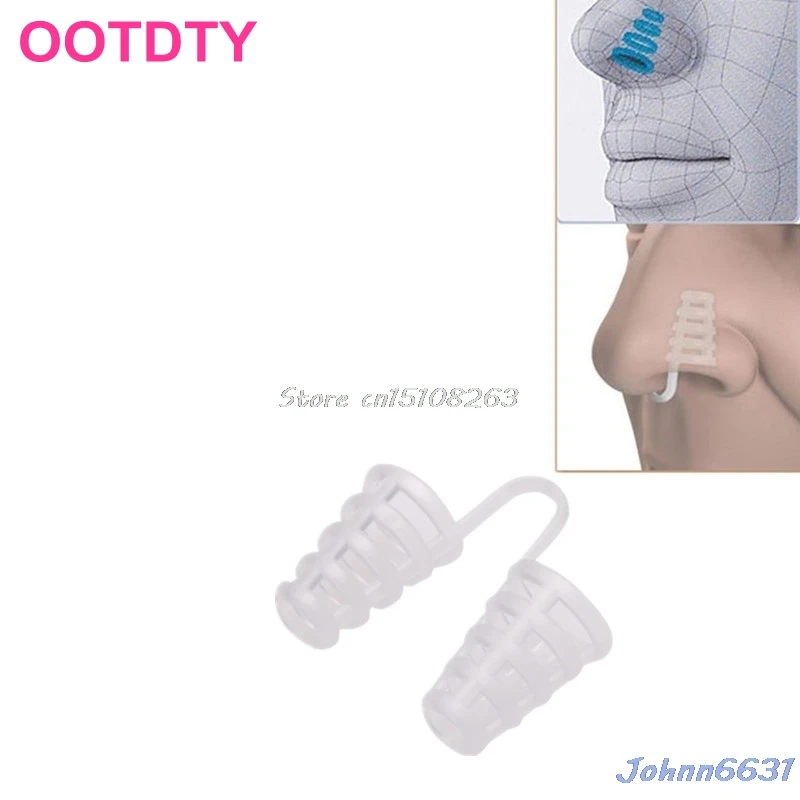 1Pc Anti Snoring Breathe Easy Sleep Aid Nasal Dilators Device No Strips Nose Clips Y207E Hot