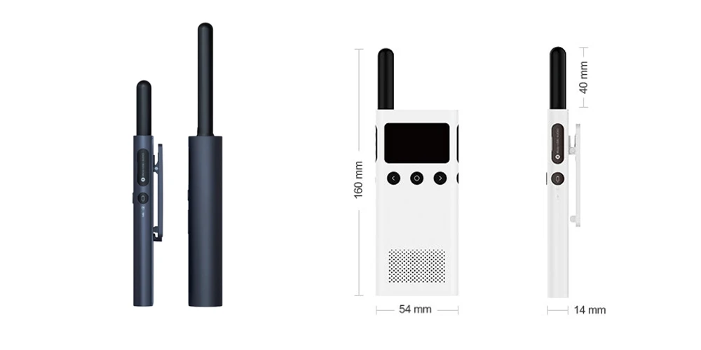 Xiaomi Mijia Smart Walkie Talkie 1S с fm-радио динамиком в режиме ожидания смартфон приложение расположение поделиться быстро команда Talk Обновление версии