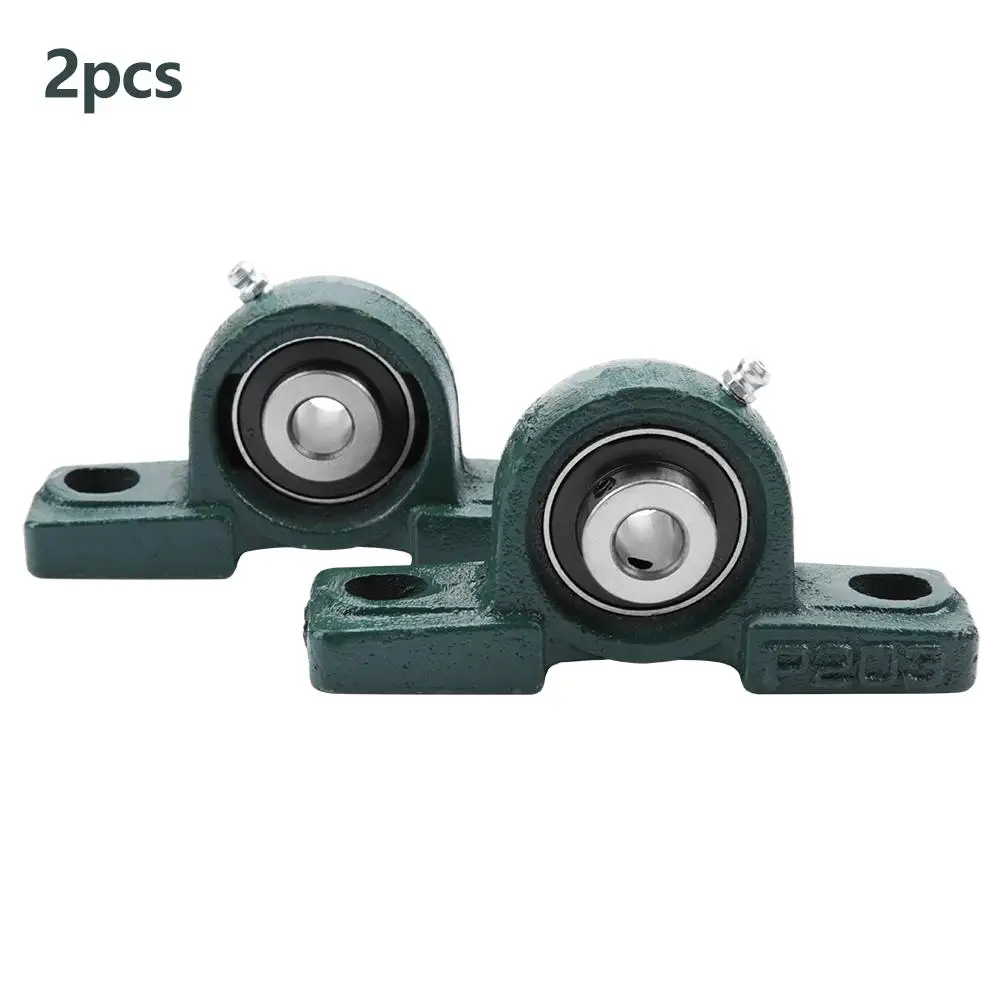 

2Pcs/set OD 40mm ID 17mm UCP203 Pillow Block Bearing Ball Mounted Support bearing Cast Housing Bearings Power Transmission Parts