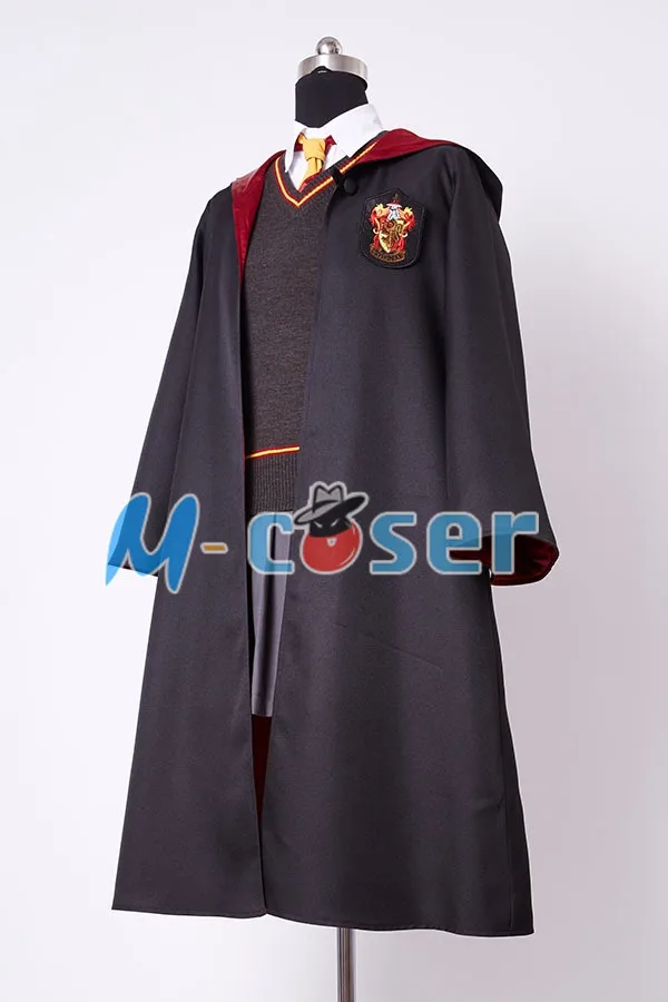 Hermione Granger Gryffindor Uniform Costume for Girls - Child Kids Customizable Cosplay Outfit with Magic Wand image 3