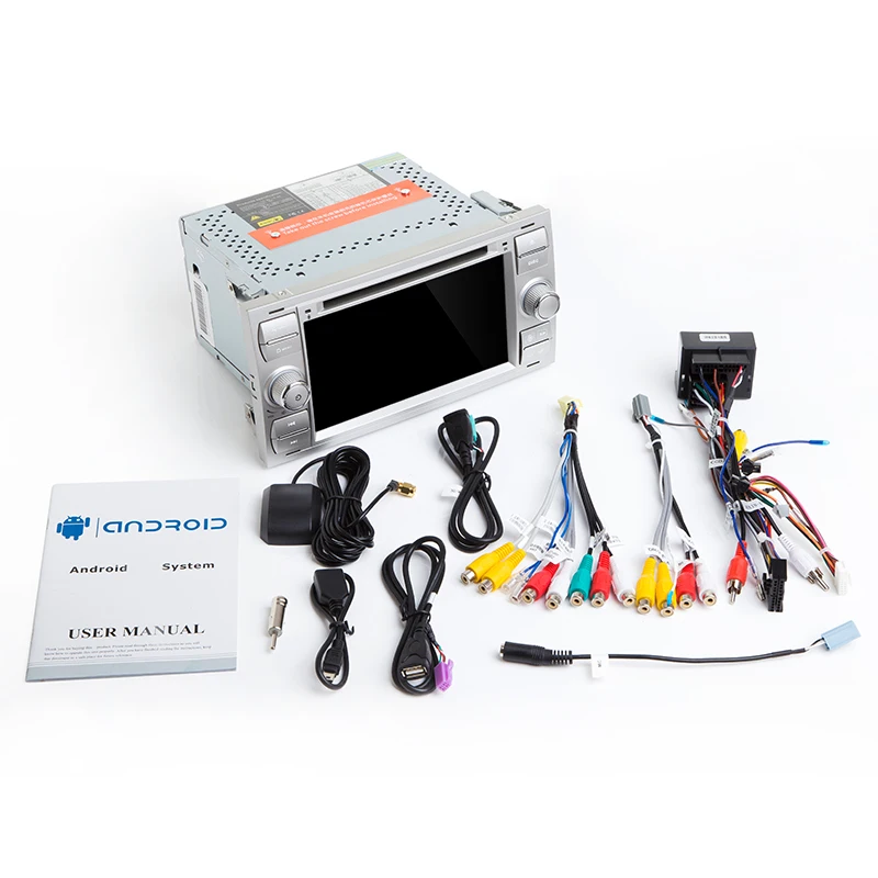 Top Car Multimedia Player Android 8.0 Car GPS Navi Autoradio 2 Din 7 Inch For Ford/Mondeo/Focus/Transit/C-MAX/S-MAX/Fiesta 4GB RAM 4