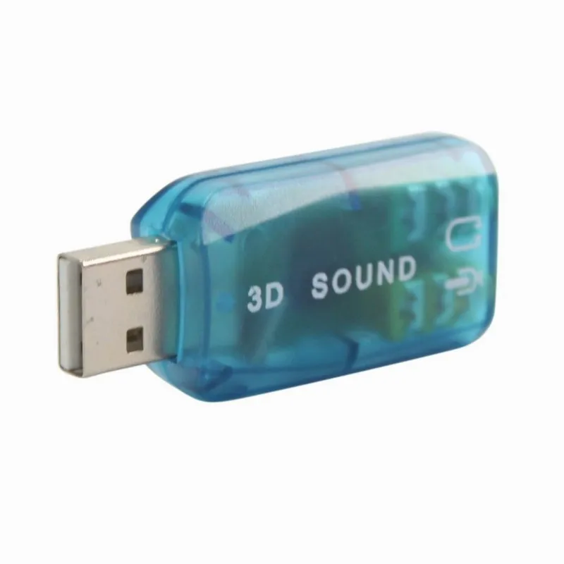 Внешний 5,1 USB 3D аудио адаптер звуковой карты для ПК настольного ноутбука